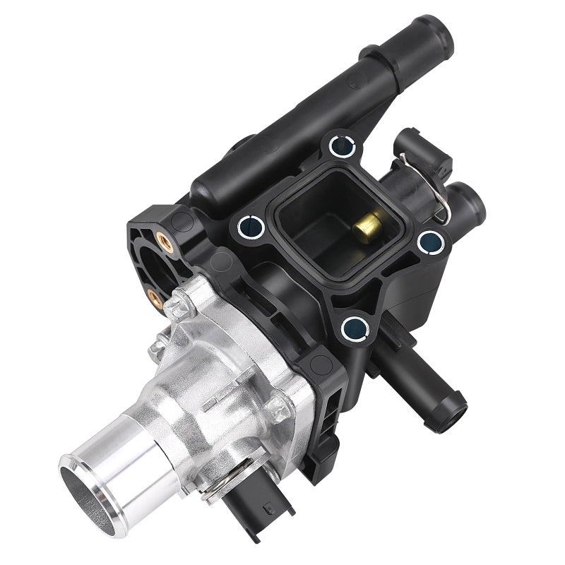 MNJWS Thermostat Housing with Gasket & Sensor - Compatible with 1.8L & 1.6L 2011-2016 Chevy Cruze, 2012-2018 Chevy Sonic, 2013-2018 Chevy Trax - Replace 25199824, 25192228, 902-033,15-81816 - Image 1